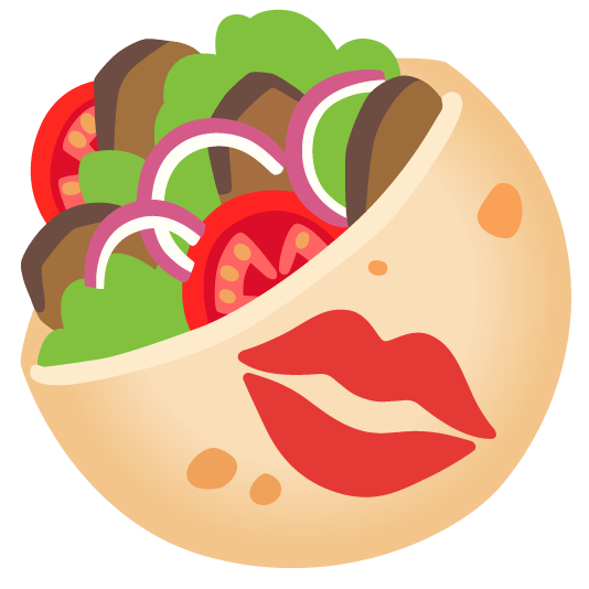 :combined_kiss_and_stuffed_flatbread: