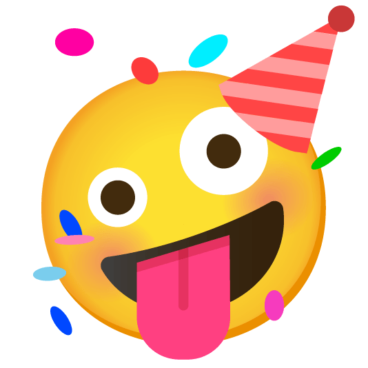 :google_emoji_kitchen_grinning_face_with_one_large_and_one_small_eye_and_face_with_party_horn_and_party_hat_mashup: