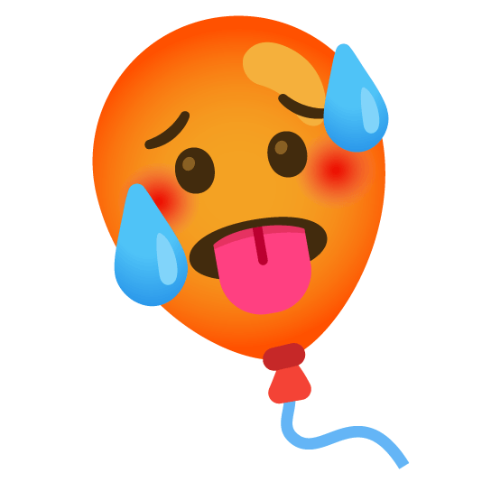 :google_emoji_kitchen_overheated_face_and_balloon_mashup: