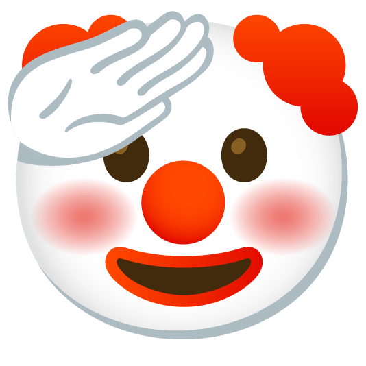 :google_emoji_kitchen_saluting_face_and_clown_face_mashup: